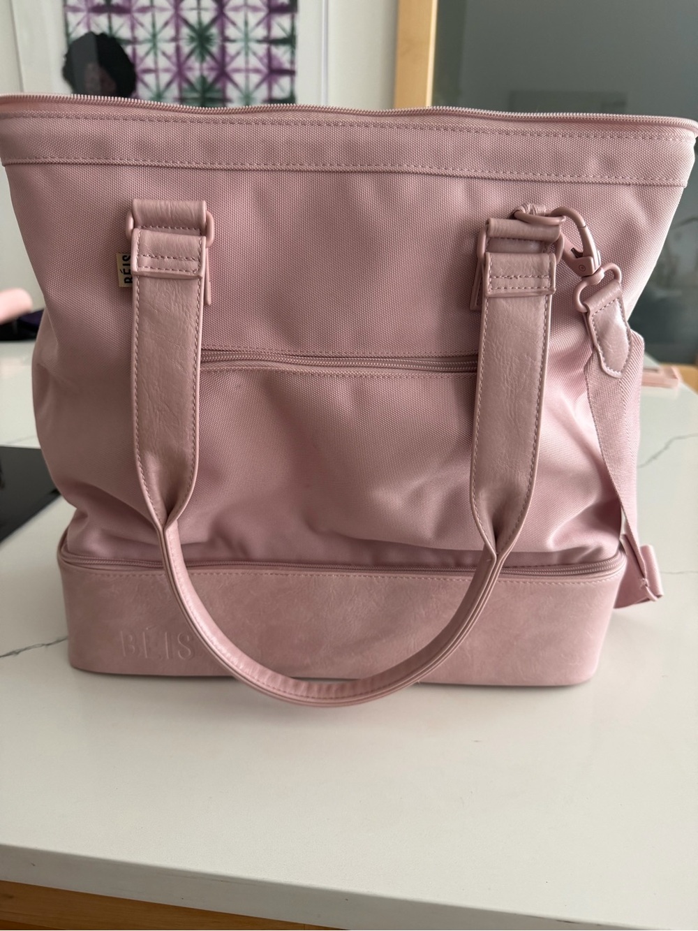BEIS Atlas pink mini weekender - Picture 7 of 7